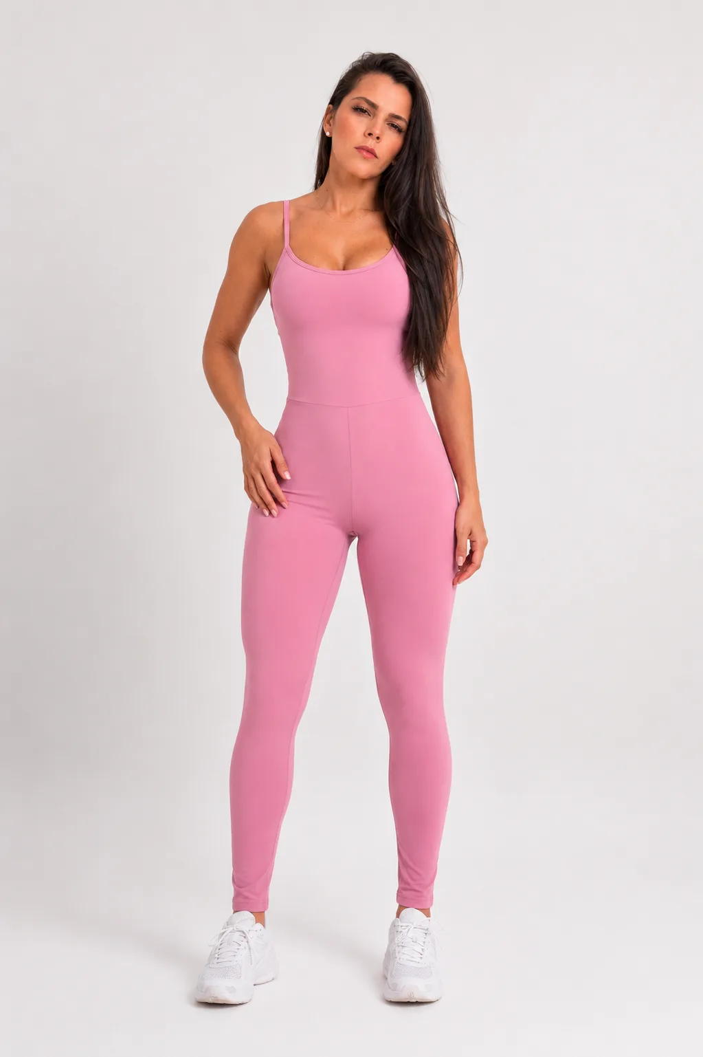 Macacão Rosa de alça regulável Soul Halea
